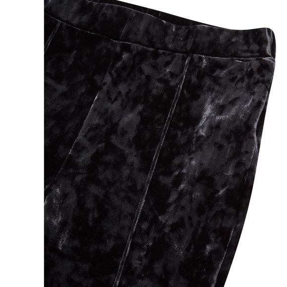 Jessica Simpson Black Velvet Flare Pants - Picture 3 of 5